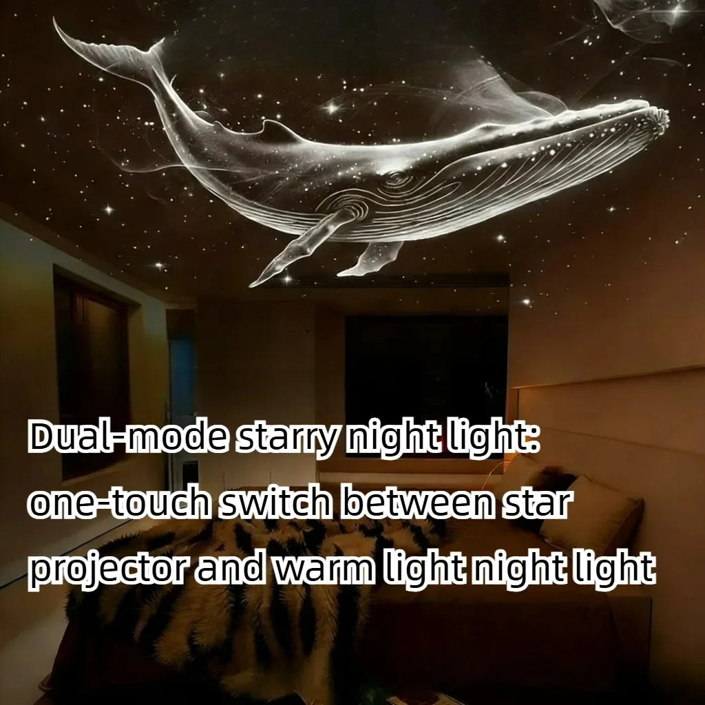Galaxy Star Projector Night Light 2 in 1 Mini Starry Sky Ambient Lamp for Kids Bedroom Party Atmosphere Decor LED Night Lamp